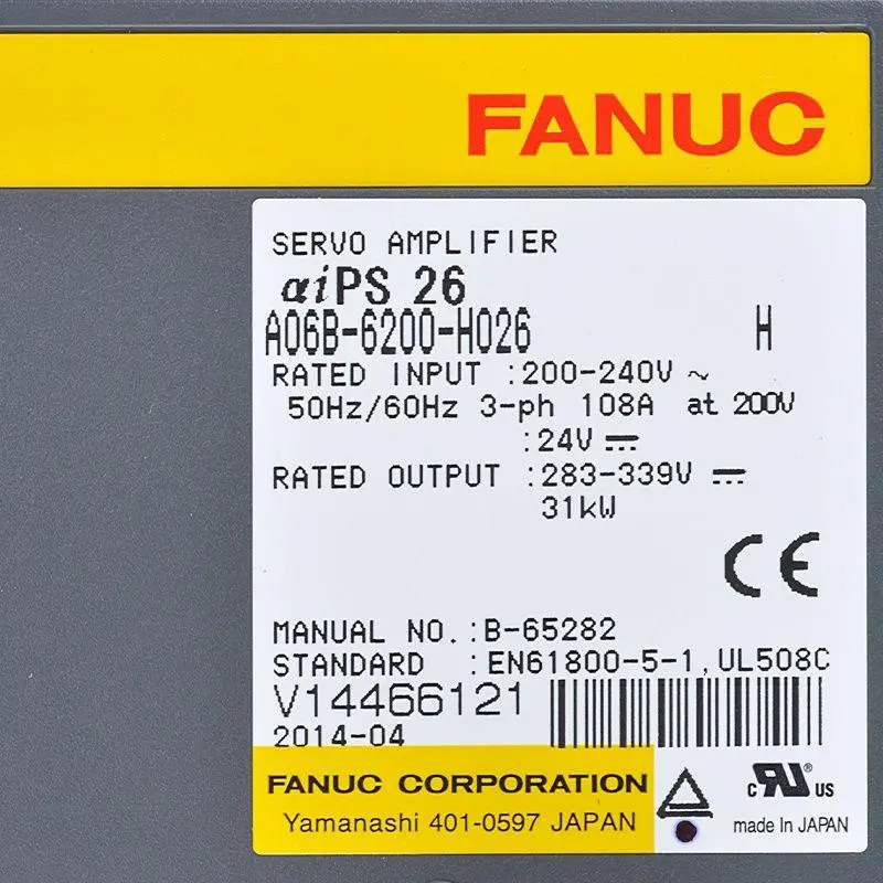 Fanuc Power Supply A06B-6200-H026